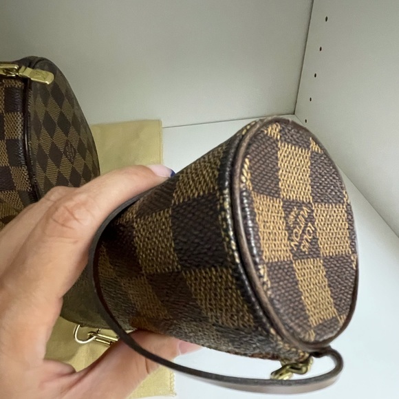 LOUIS VUITTON Papillon Ebene Brown Damier Canvas - Picture 9 of 11